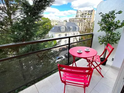 Balcon ou terrasse dans l'établissement le studio Molitor