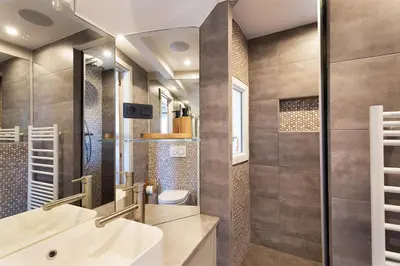 Salle de bains dans l'établissement Appartement avec vue panoramique