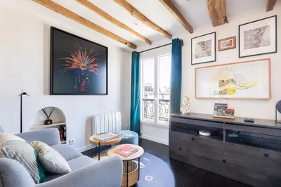 Coin salon dans l'établissement Appartement avec vue panoramique
