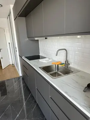 Cuisine ou kitchenette dans l'établissement Appartement de charme sur les toits de Boulogne !