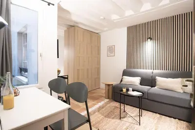 Coin salon dans l'établissement cosy studio#heart of Le Marais