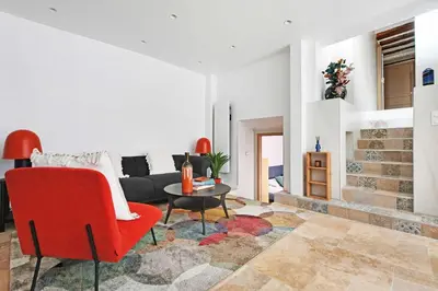 Coin salon dans l'établissement Amazing apartment 10P3BR Beaubourg - Centre de Paris