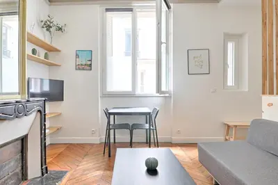 Coin salon dans l'établissement Liège - Saint-Lazare, Best location very central