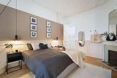 Un ou plusieurs lits dans un hébergement de l'établissement Nocelle - 2 chambres à Batignolles