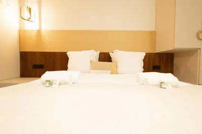 Un ou plusieurs lits dans un hébergement de l'établissement NEW Luxury & Cozy Apartment - 6p