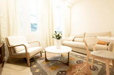 Coin salon dans l'établissement New Luxury apartment - 4 people