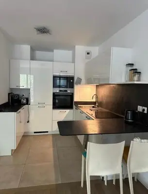 Cuisine ou kitchenette dans l'établissement New Flat in the Quartier Latin