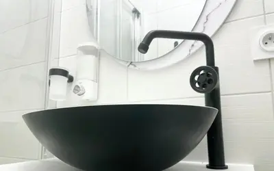 Salle de bains dans l'établissement Arina & Julien La Défense-Paris