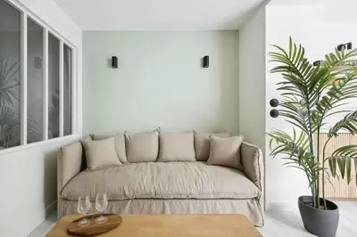 Coin salon dans l'établissement MyKeypers - Cosy & Design Parisian Flat 4P - Batignolles