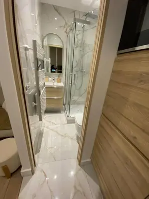 Salle de bains dans l'établissement Joli studio paris 17