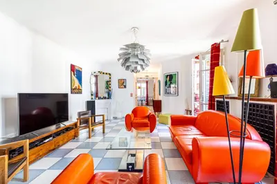 Télévision ou salle de divertissement dans l'établissement GuestReady -Logement accueillant proche Montmartre