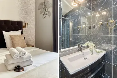 Salle de bains dans l'établissement Apartment Opéra by Studio prestige
