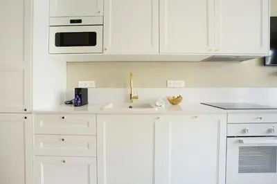 Cuisine ou kitchenette dans l'établissement Apartment Opéra by Studio prestige