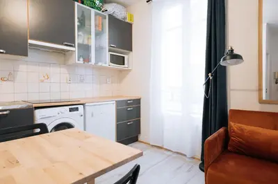 Cuisine ou kitchenette dans l'établissement Cosy Studio Apartment - Bastille