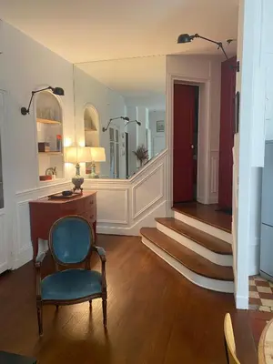 Coin salon dans l'établissement Homy and Cosy private flat - Paris