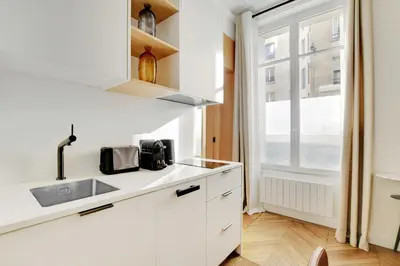 Cuisine ou kitchenette dans l'établissement Welcoming apt - 3BR-6P - Tour Eiffel