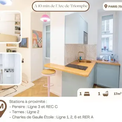 Charmant studio_ Champs-Élysées