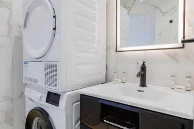 Salle de bains dans l'établissement Résidence Bon Marché