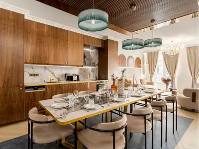Cuisine ou kitchenette dans l'établissement Merveil - Luxury Suite - Louvre - Michodiere