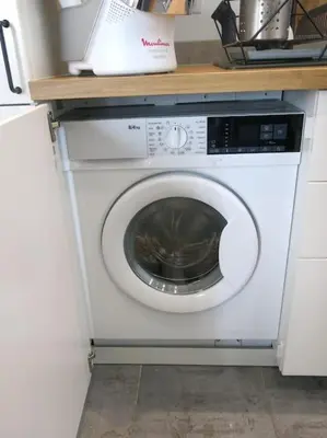 Cuisine ou kitchenette dans l'établissement Petit Vinaigriers République CityCosy