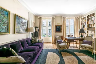 Coin salon dans l'établissement Gros Caillou - Grenelle 2bdr