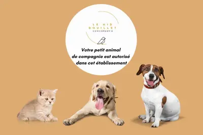 Animal ou animaux domestique(s) séjournant avec des clients dans l'établissement Grand appartement avec jardin privatif à Paris