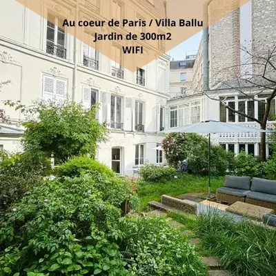 Grand appartement avec jardin privatif à Paris