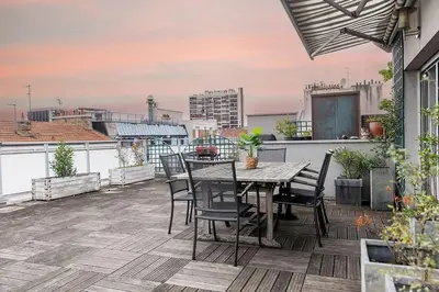 Balcon ou terrasse dans l'établissement Magnificient Terrace 6 pers flat