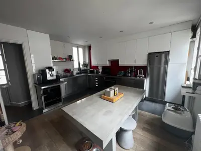 Cuisine ou kitchenette dans l'établissement Amazing Flat Sénat