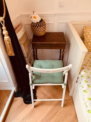 Un ou plusieurs lits dans un hébergement de l'établissement Parisian style Appartment Private room with Shared bathroom near Bastille and Gare de Lyon