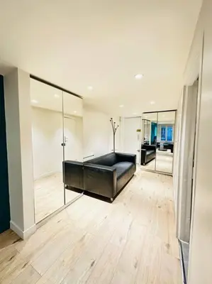 Un ou plusieurs lits dans un hébergement de l'établissement Great flat in center of Paris