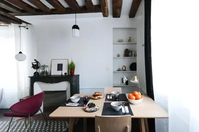 Coin salon dans l'établissement Paris, Bastille, Style atelier d artiste