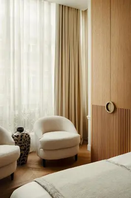 Un ou plusieurs lits dans un hébergement de l'établissement Appartement Luxe et Rénové - Champs-Élysées