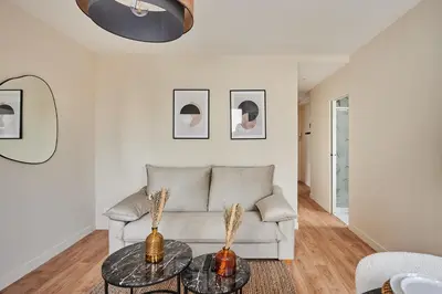 Coin salon dans l'établissement Apartment La Défense by Studio prestige