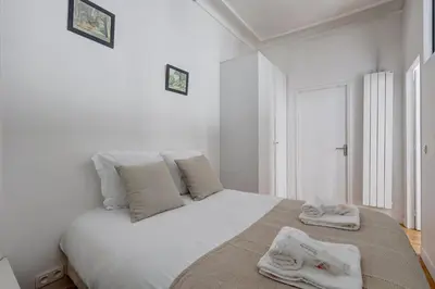 Un ou plusieurs lits dans un hébergement de l'établissement 338 Suite Montmartre - Superb apartment in Paris