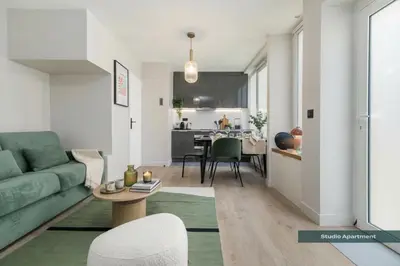 Coin salon dans l'établissement PoeticStay - Montmartre