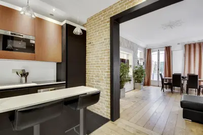 Cuisine ou kitchenette dans l'établissement Bastille - Gare de Lyon - Appartement familial