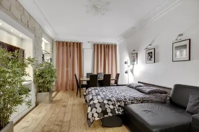 Coin salon dans l'établissement Bastille - Gare de Lyon - Appartement familial