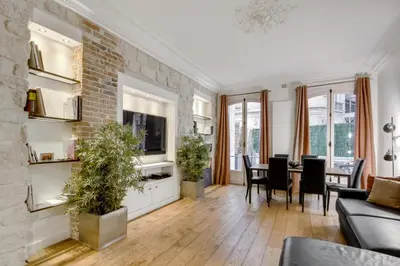 Coin salon dans l'établissement Bastille - Gare de Lyon - Appartement familial