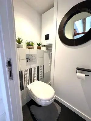 Salle de bains dans l'établissement Mytripinparis - Fully renovated studio historical Paris