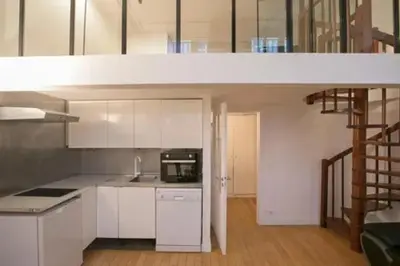 Cuisine ou kitchenette dans l'établissement Love in marais