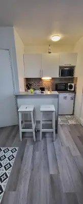 Cuisine ou kitchenette dans l'établissement LOGEMENT CLICHY