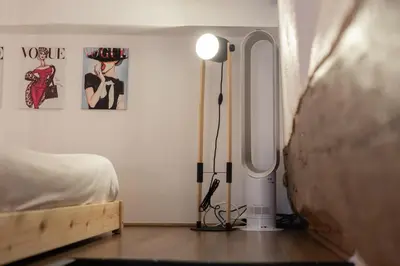 Un ou plusieurs lits dans un hébergement de l'établissement Chloé - Modern Loft Sorbonne Notre-Dame Historic