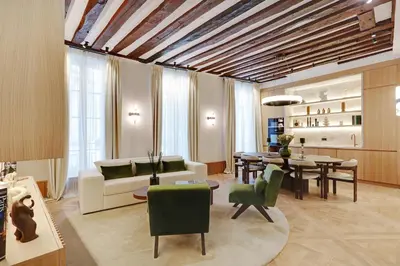 Cuisine ou kitchenette dans l'établissement TheLander - Serviced Apartment in Saint-Germain-des-Prés