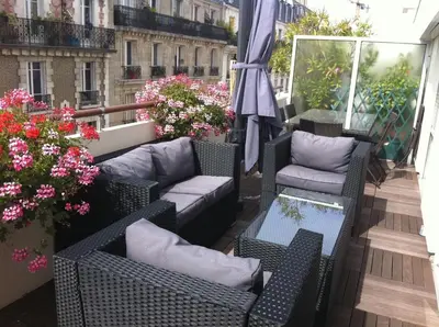 Balcon ou terrasse dans l'établissement Chambre d'Amis - Chambres d'Hôtes-B&B-Guest House