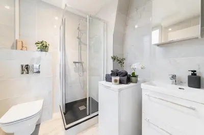 Salle de bains dans l'établissement Imhost -Élégant appt Tolbiac 4 pers