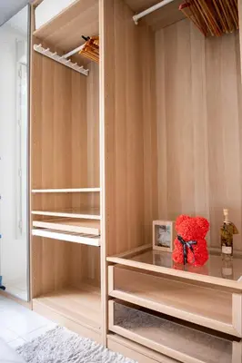 Un ou plusieurs lits dans un hébergement de l'établissement Appartement entier avec balcon sur cour à Paris
