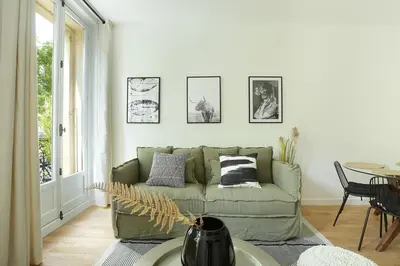 Coin salon dans l'établissement Apartment Center of Paris by Studio prestige