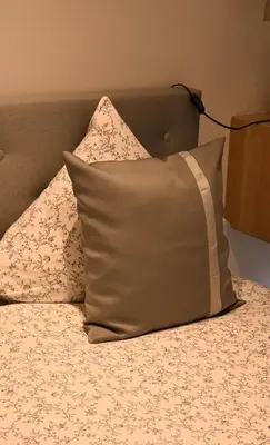 Un ou plusieurs lits dans un hébergement de l'établissement Appart cosy et fonctionnel, quartier très sympa