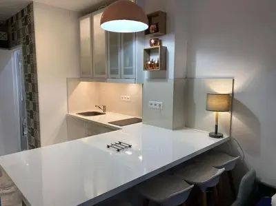 Cuisine ou kitchenette dans l'établissement Le fameux Montmartre